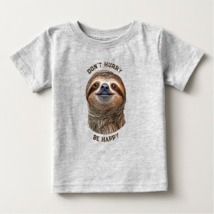 Camiseta De Bebé No se apresuren a ser felices sonrientes