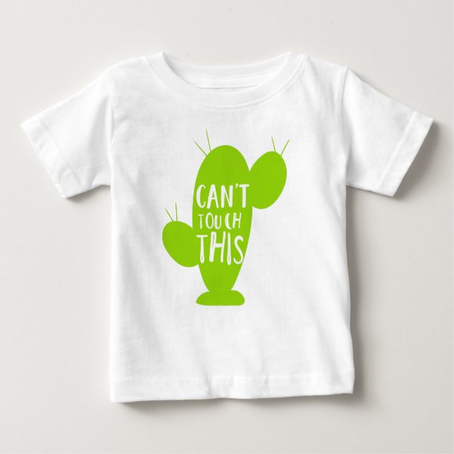 Camiseta De Bebé No se puede tocar esto, Cacti, Cactus, Succulent,  (Anverso)