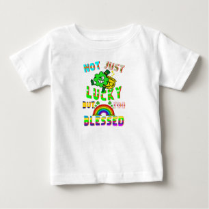 Camiseta De Bebé No Sólo Suerte, Sino También Bendecida.