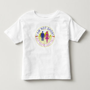 Camiseta De Bebé No soy corto pero eres alto