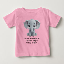 Camiseta De Bebé No soy el elefante en la habitación