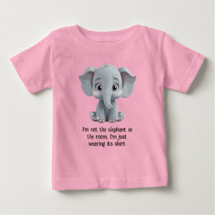 Camiseta De Bebé No soy el elefante en la habitación