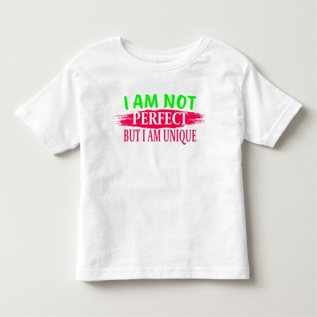 Camiseta De Bebé No soy perfecto, pero soy único (Anverso)