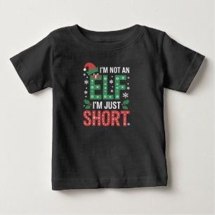Camiseta De Bebé No Soy Un Elf, Sólo Navidades Graciosos Y Cortos X