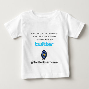 Camiseta De Bebé No soy una celebridad… me sigo en gorjeo