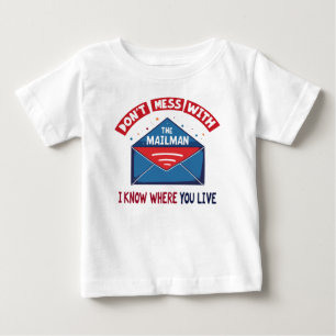 Camiseta De Bebé No te metas con el humor de Mailman