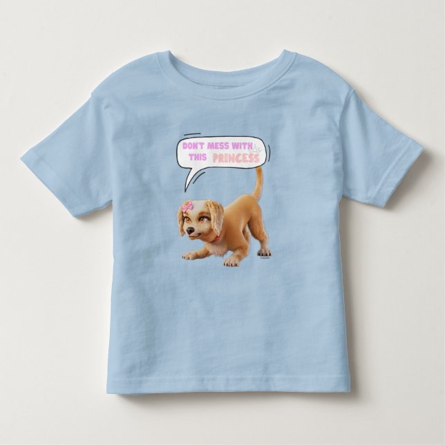 Camiseta De Bebé No te metas con esta princesa (Anverso)