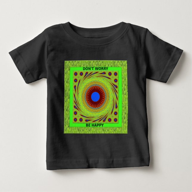 Camiseta De Bebé No te preocupes por ser arte feliz (Anverso)