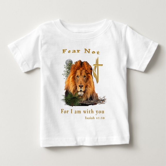 Camiseta De Bebé No Temas Porque Yo Estoy Contigo (Anverso)