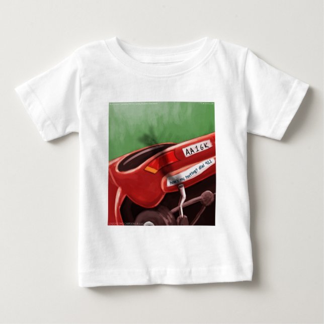 Camiseta De Bebé No textees y conduzcas Rick London divertido (Anverso)