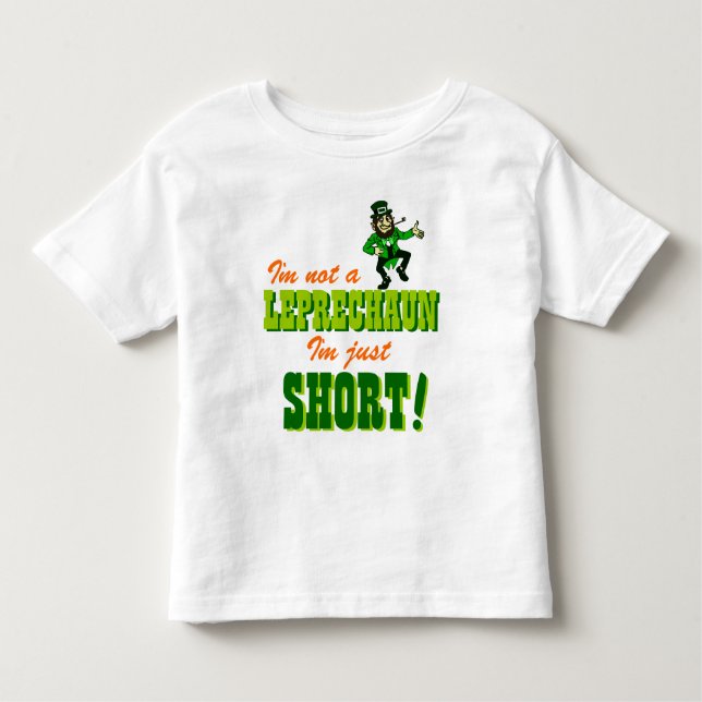 Camiseta De Bebé No un cortocircuito del Leprechaun apenas (Anverso)