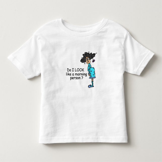 Camiseta De Bebé No una persona matutina (Anverso)