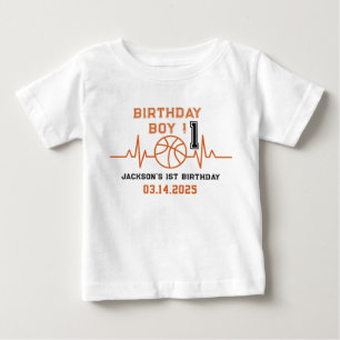 Camiseta De Bebé Noche de baloncesto de cumpleaños 1