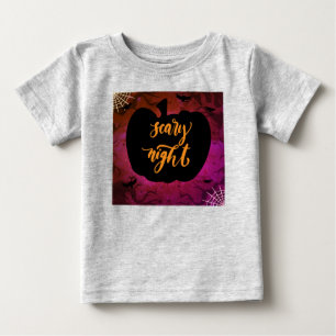 Camiseta De Bebé Noche de calabaza asusta Feliz Halloween