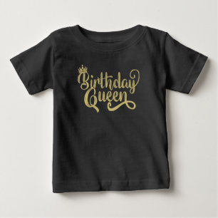 Camiseta De Bebé Noche de cumpleaños Reina feliz Fiesta de cumpleañ