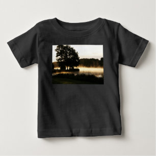 Camiseta De Bebé Noche de la escena del lago