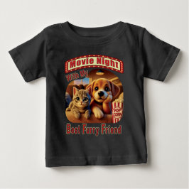 Camiseta De Bebé Noche de la película - Mejor Amigo del Furry - Gat