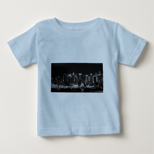 Camiseta De Bebé Noche de Nueva York (Anverso)