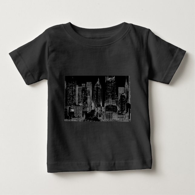Camiseta De Bebé Noche de Nueva York (Anverso)