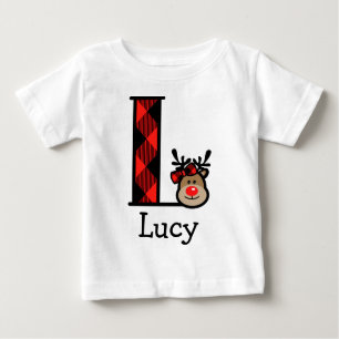 Camiseta De Bebé Noche de reno de bebé vestido de traje de cuerpo i