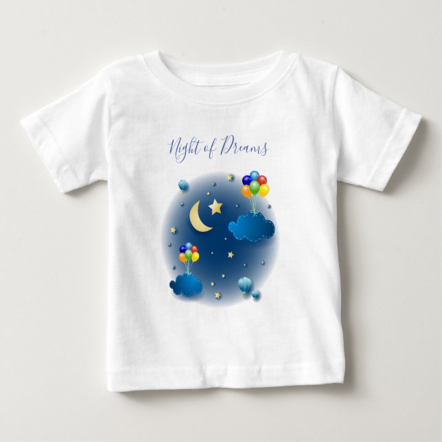 Camiseta De Bebé Noche de sueños (Anverso)