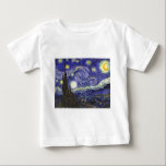 Camiseta De Bebé Noche Van Gogh Starry<br><div class="desc">Noche Van Gogh Starry</div>