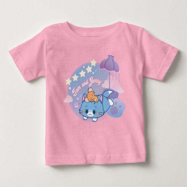 Camiseta De Bebé Noches de Anime Tom y Jerry Dreamy (Anverso)