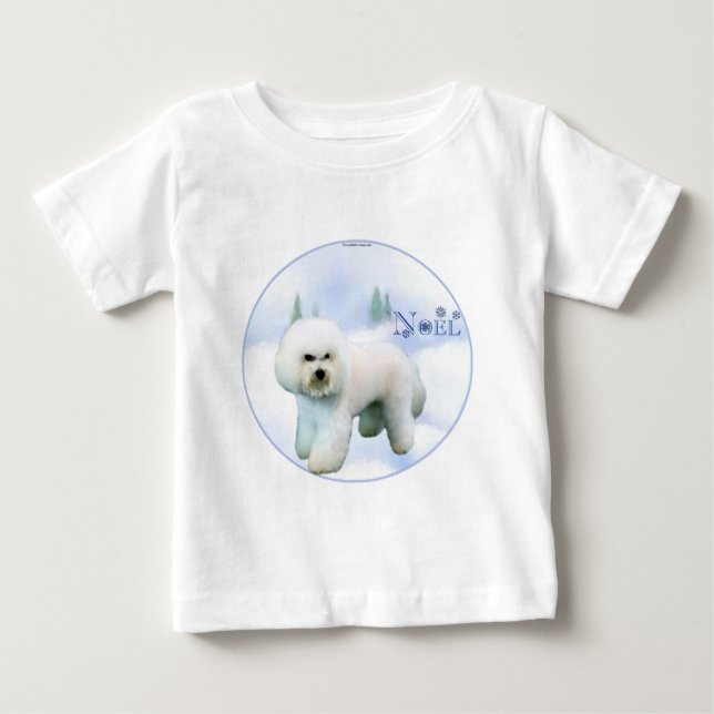 Camiseta De Bebé Noel Bichon Frise (Anverso)