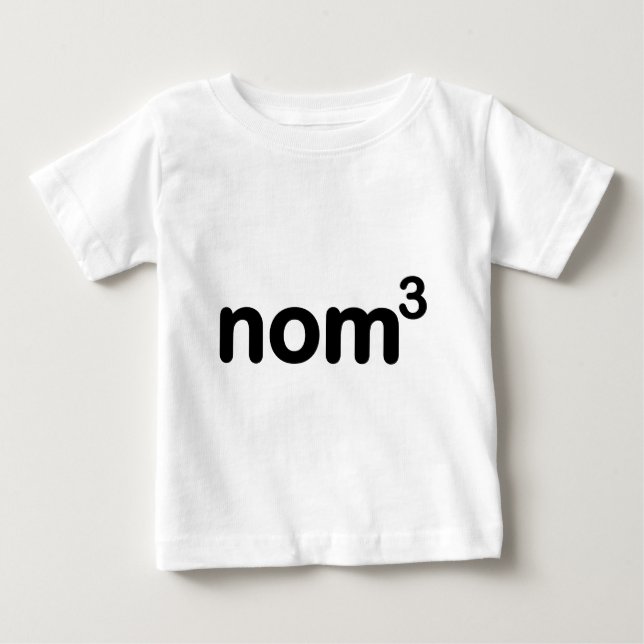 Camiseta De Bebé Nom del nom de Nom (Anverso)