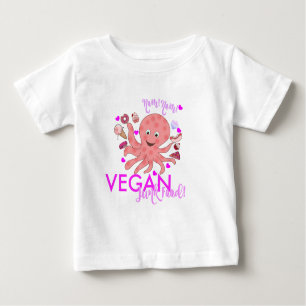 Camiseta De Bebé NOM NOM VEGAN JUNK FOOD toddler ruffle T