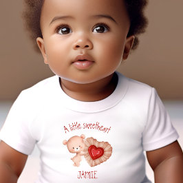 Camiseta De Bebé Nombra del oso bebé de San Valentín