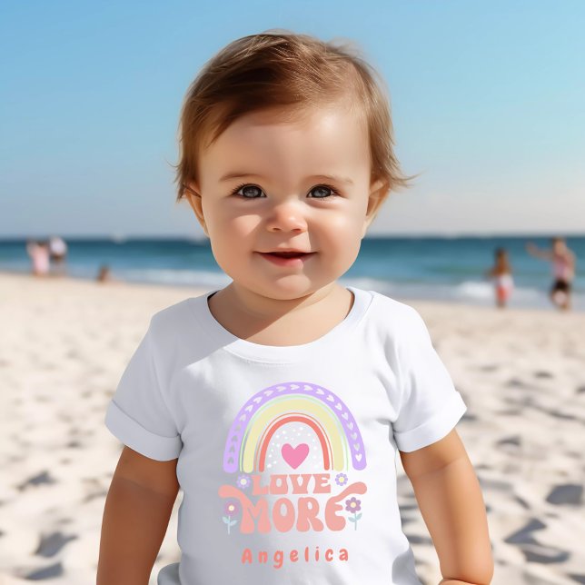 Camiseta De Bebé Nombre "Amor más" de Peach (Subido por el creador)