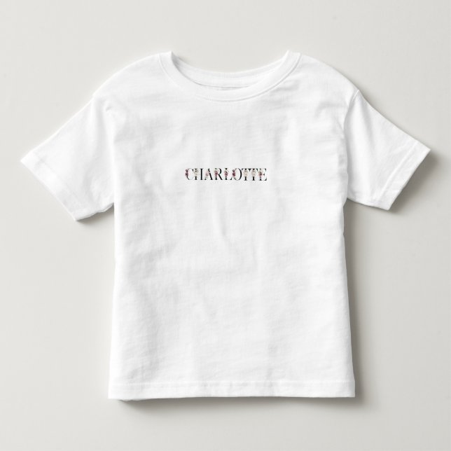 Camiseta De Bebé Nombre Charlotte (Anverso)