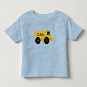 Camiseta De Bebé Nombre Construcción Dump Camión Toddler T-Shirt