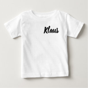 Camiseta De Bebé Nombre de bebé Klaus