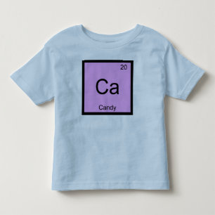 Camiseta De Bebé Nombre de caramelo Química Elemento Tabla periódic