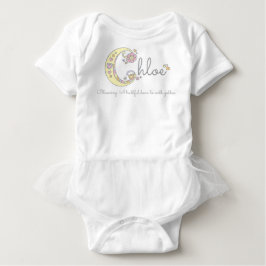 Camiseta De Bebé Nombre de chicas de Chloe que significa enterizo d