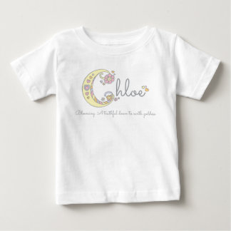 Camiseta De Bebé Nombre de chicas de Chloe que significa enterizo d