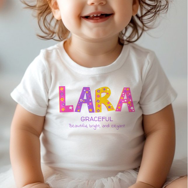 Camiseta De Bebé Nombre de chicas de Lara que significa estrella de (Subido por el creador)