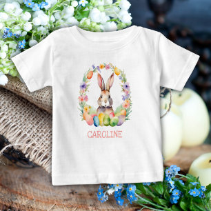 Camiseta De Bebé Nombre de conejito de Pascua de Agua Cuta