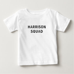 Camiseta De Bebé Nombre de Familia Equipo   Traje Personalizado Mod