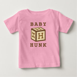 Camiseta De Bebé Nombre de Hunk en ropa estadounidense