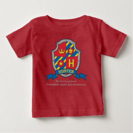 Camiseta De Bebé Nombre de Hunter H que significa escudo de caballe