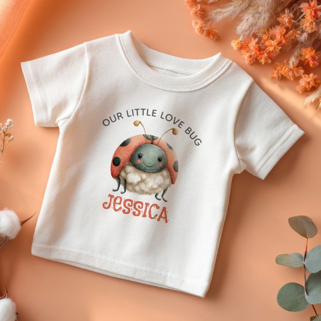 Camiseta De Bebé Nombre de la acuarela del Pastel de Ilustracion de (Subido por el creador)