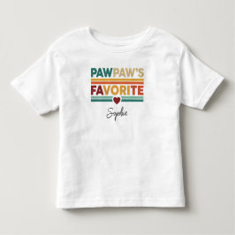 Camiseta De Bebé Nombre de la escritura moderna simple retro favori