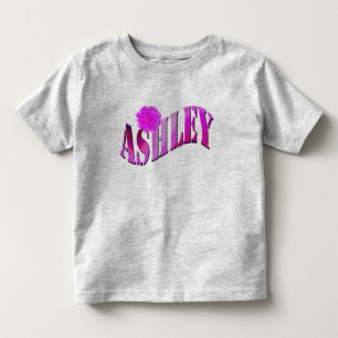 Camiseta De Bebé Nombre de los Chicas rosados de Ashley,