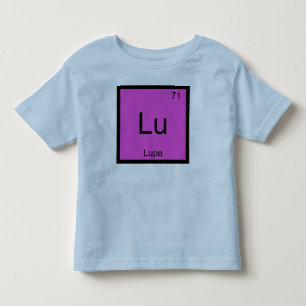 Camiseta De Bebé Nombre de Lupe Elemento Químico Tabla Periódica