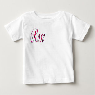 Camiseta De Bebé Nombre de niña Rosa,