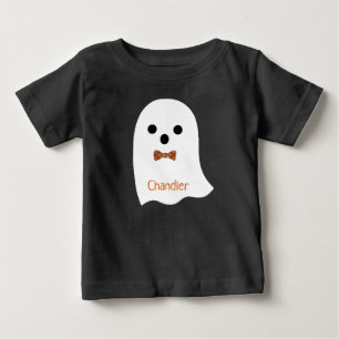 Camiseta De Bebé Nombre de niño pequeño fantasma de Halloween