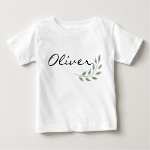 Camiseta De Bebé Nombre de Oliver Revelar Romper Nacido Nacido Naci
